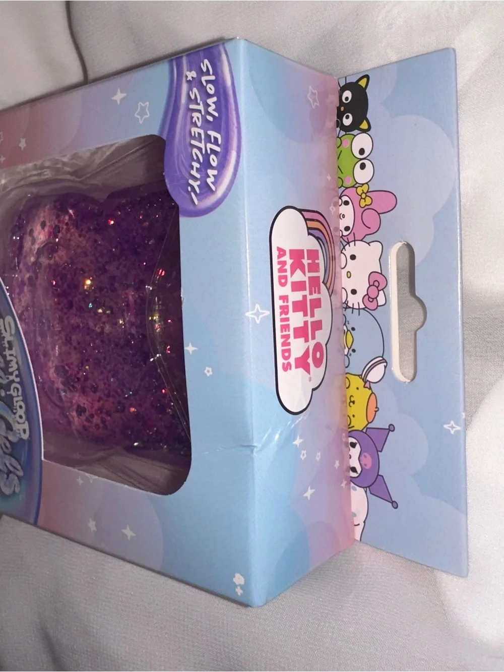 NEW SEALED Hello Kitty Kuromi Gelli Gels Purple Glitter Squishy Fidget Sanrio